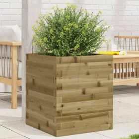 Impregnated pine wood planter 40x40x46 cm by , Pots and planters - Ref: Foro24-3282403, Price: 92,35 €, Discount: %