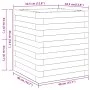 Imprägnierte Kiefernholz-Pflanzschale 40x40x46 cm von , Töpfe und Pflanzgefäße - Ref: Foro24-3282403, Preis: 92,35 €, Rabatt: %