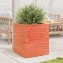 Solid pine wood brown waxed planter 40x40x46 cm by , Pots and planters - Ref: Foro24-3282401, Price: 99,43 €, Discount: %