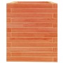 Jardinera de madera maciza pino marrón cera 40x40x46 cm