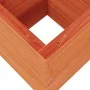 Solid pine wood brown waxed planter 40x40x46 cm by , Pots and planters - Ref: Foro24-3282401, Price: 99,43 €, Discount: %
