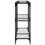 Console table with transparent glass surface and steel frame 98x30x81 cm by , console tables - Ref: Foro24-846028, Price: 67,...