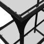 Console table with transparent glass surface and steel frame 98x30x81 cm by , console tables - Ref: Foro24-846028, Price: 67,...