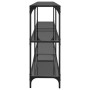 Console table with black glass surface and steel frame 194.5x30x81cm by , console tables - Ref: Foro24-846035, Price: 105,38 ...