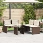 Garden sofa set 4 pieces with brown synthetic rattan cushions by , Garden sets - Ref: Foro24-4003879, Price: 286,84 €, Discou...