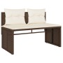 Gartensofagarnitur 4-teilig mit braunen Polstern aus synthetischem Rattan. von , Gartensets - Ref: Foro24-4003879, Preis: 286...