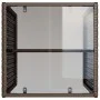 Gartensofagarnitur 4-teilig mit braunen Polstern aus synthetischem Rattan. von , Gartensets - Ref: Foro24-4003879, Preis: 286...
