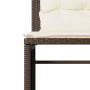 Gartensofagarnitur 4-teilig mit braunen Polstern aus synthetischem Rattan. von , Gartensets - Ref: Foro24-4003879, Preis: 286...