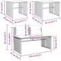 Gartensofagarnitur 4-teilig mit braunen Polstern aus synthetischem Rattan. von , Gartensets - Ref: Foro24-4003879, Preis: 286...