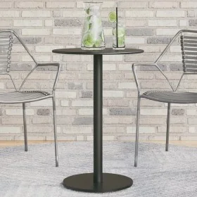 Runder Gartentisch aus schwarzem Stahl Ø50x72 cm von , Gartentische - Ref: Foro24-4009308, Preis: 90,77 €, Rabatt: %