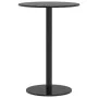 Round garden table, black steel, Ø50x72 cm by , Garden tables - Ref: Foro24-4009308, Price: 90,74 €, Discount: %