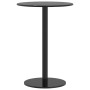 Round garden table, black steel, Ø50x72 cm by , Garden tables - Ref: Foro24-4009308, Price: 92,42 €, Discount: %