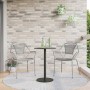 Runder Gartentisch aus schwarzem Stahl Ø50x72 cm von , Gartentische - Ref: Foro24-4009308, Preis: 92,15 €, Rabatt: %