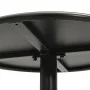 Round garden table, black steel, Ø50x72 cm by , Garden tables - Ref: Foro24-4009308, Price: 90,74 €, Discount: %