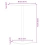 Runder Gartentisch aus schwarzem Stahl Ø50x72 cm von , Gartentische - Ref: Foro24-4009308, Preis: 92,15 €, Rabatt: %