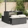 Garden dining set 3 pieces with black synthetic rattan cushions by , Garden sets - Ref: Foro24-4003902, Price: 236,35 €, Disc...