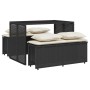 Garten-Essgruppe, 3-teilig, mit schwarzen Kunststoff-Rattan-Kissen. von , Gartensets - Ref: Foro24-4003902, Preis: 239,35 €, ...