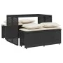 Garten-Essgruppe, 3-teilig, mit schwarzen Kunststoff-Rattan-Kissen. von , Gartensets - Ref: Foro24-4003902, Preis: 240,56 €, ...
