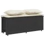 Garten-Essgruppe, 3-teilig, mit schwarzen Kunststoff-Rattan-Kissen. von , Gartensets - Ref: Foro24-4003902, Preis: 240,56 €, ...