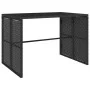 Garden dining set 3 pieces with black synthetic rattan cushions by , Garden sets - Ref: Foro24-4003902, Price: 236,35 €, Disc...