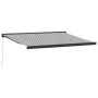 Retractable aluminum awning with anthracite gray and white fabric, 4x3 m. by , Awnings - Ref: Foro24-3216130, Price: 462,18 €...