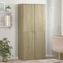 Shoe cabinet made of plywood in oak color, measuring 80x39x178 cm. by , Shoe racks and shoe organizers - Ref: Foro24-3276674,...