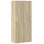 Shoe cabinet made of plywood in oak color, measuring 80x39x178 cm. by , Shoe racks and shoe organizers - Ref: Foro24-3276674,...