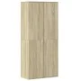 Shoe cabinet made of plywood in oak color, measuring 80x39x178 cm. by , Shoe racks and shoe organizers - Ref: Foro24-3276674,...