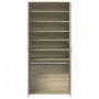 Shoe cabinet made of plywood in oak color, measuring 80x39x178 cm. by , Shoe racks and shoe organizers - Ref: Foro24-3276674,...
