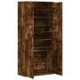 Engineered wood shoe cabinet in smoked oak, 80x39x178 cm by , Shoe racks and shoe organizers - Ref: Foro24-3276676, Price: 19...