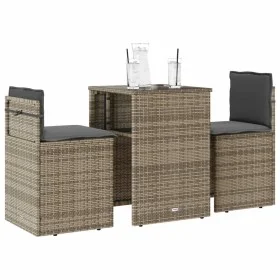Garden set 3 pieces synthetic rattan chairs and table with beige cushion by , Garden sets - Ref: Foro24-4003872, Price: 195,7...
