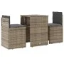 Garden set 3 pieces synthetic rattan chairs and table with beige cushion by , Garden sets - Ref: Foro24-4003872, Price: 195,7...