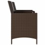 2-seater garden sofa with table and brown PE rattan cushions by , Outdoor sofas - Ref: Foro24-4003885, Price: 144,05 €, Disco...