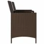 2-seater garden sofa with table and brown PE rattan cushions by , Outdoor sofas - Ref: Foro24-4003885, Price: 141,38 €, Disco...