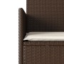 2-seater garden sofa with table and brown PE rattan cushions by , Outdoor sofas - Ref: Foro24-4003885, Price: 144,05 €, Disco...