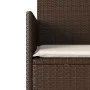 2-seater garden sofa with table and brown PE rattan cushions by , Outdoor sofas - Ref: Foro24-4003885, Price: 141,38 €, Disco...