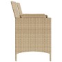Garden sofa for 2 people with table and beige PE rattan stools by , Outdoor sofas - Ref: Foro24-4003893, Price: 206,11 €, Dis...