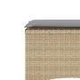Sofá de jardín 2 plazas con mesa y taburetes ratán PE beige de , Sofás de exterior - Ref: Foro24-4003893, Precio: 191,33 €, D...