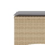 Sofá de jardín 2 plazas con mesa y taburetes ratán PE beige de , Sofás de exterior - Ref: Foro24-4003893, Precio: 205,10 €