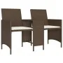 Sofá de jardín 2 plazas con mesa y taburetes ratán PE marrón de , Sofás de exterior - Ref: Foro24-4003891, Precio: 190,56 €, ...