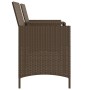 2-seater garden sofa with table and brown PE rattan stools by , Outdoor sofas - Ref: Foro24-4003891, Price: 193,88 €, Discoun...