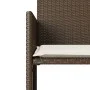 2-seater garden sofa with table and brown PE rattan stools by , Outdoor sofas - Ref: Foro24-4003891, Price: 190,56 €, Discoun...