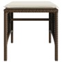 Sofá de jardín 2 plazas con mesa y taburetes ratán PE marrón de , Sofás de exterior - Ref: Foro24-4003891, Precio: 193,81 €