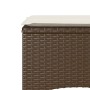 2-seater garden sofa with table and brown PE rattan stools by , Outdoor sofas - Ref: Foro24-4003891, Price: 193,88 €, Discoun...