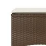 2-seater garden sofa with table and brown PE rattan stools by , Outdoor sofas - Ref: Foro24-4003891, Price: 190,56 €, Discoun...