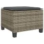 Gartenstühle und Tischchen mit Kissen, 3-teilig, aus grauem PE-Rattan. von , Gartensets - Ref: Foro24-4003898, Preis: 237,03 ...