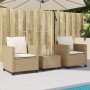 Gartenmöbel-Set 3-teilig aus synthetischem Rattan mit beigen Kissen von , Gartensets - Ref: Foro24-4003900, Preis: 237,84 €, ...