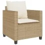 Garden set 3 pieces synthetic rattan chairs and table with beige cushion by , Garden sets - Ref: Foro24-4003900, Price: 237,0...