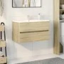Armario lavabo madera de ingeniería roble Sonoma 80x38,5x45 cm de , Muebles de baño - Ref: Foro24-849637, Precio: 58,12 €, De...