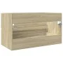 Armario lavabo madera de ingeniería roble Sonoma 80x38,5x45 cm de , Muebles de baño - Ref: Foro24-849637, Precio: 58,12 €, De...